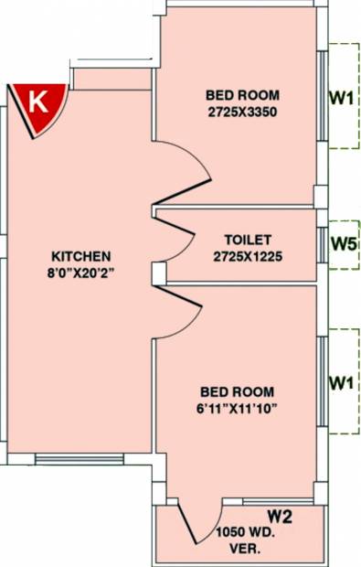 Swapnoneer Digi Kabya (2BHK+1T (706 sq ft) 706 sq ft)