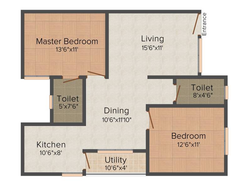 Navajyothi Constructions Nava Sannidhi 2BHK+2T (1,175 sq ft)
