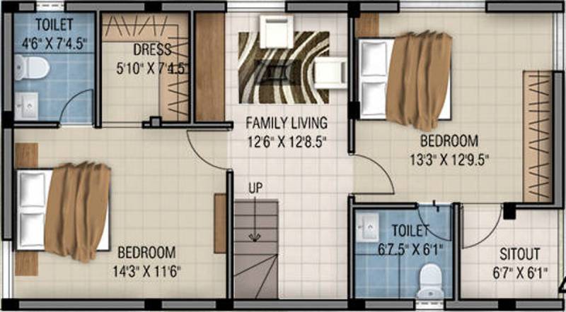 Fairyland Sai Amarantha (3BHK+3T (1,875 sq ft) 1875 sq ft)