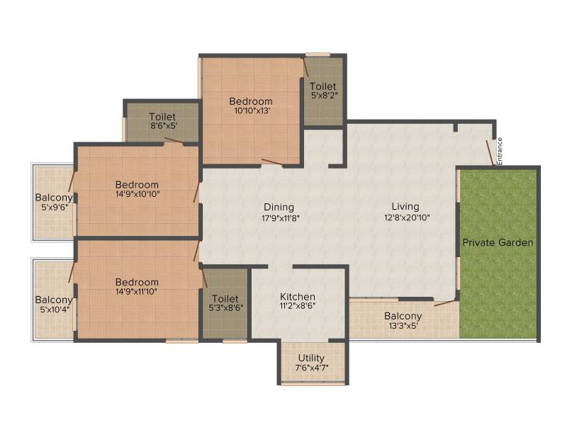 Astro Maison Douce (3BHK+3T (1,812 sq ft) 1812 sq ft)