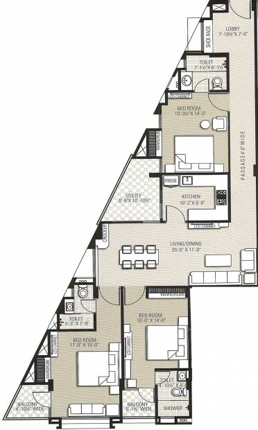 JKD Basant Nilay (3BHK+3T (2,000 sq ft) 2000 sq ft)