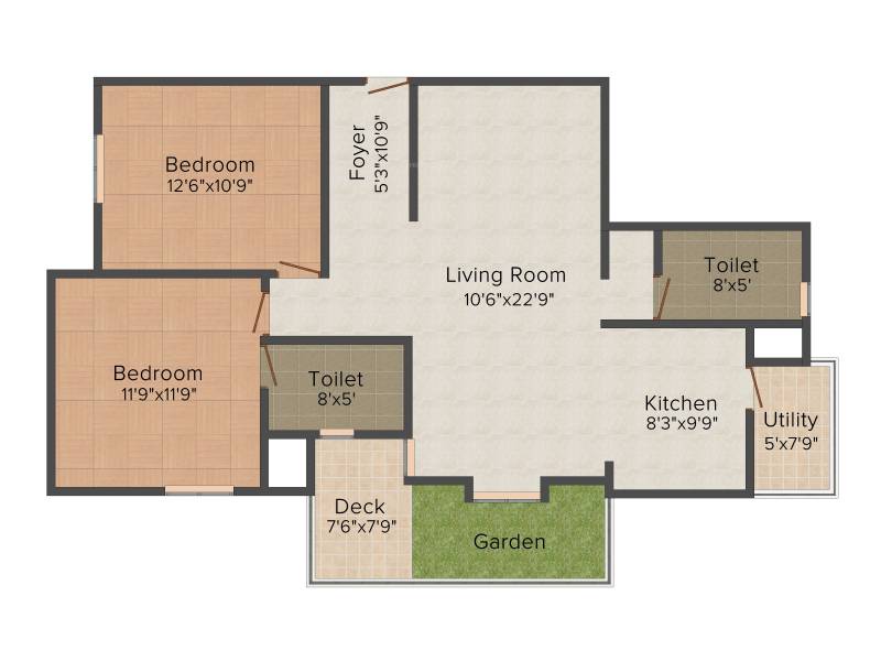 Nakshatra Celestia (2BHK+2T (1,180 sq ft) 1180 sq ft)