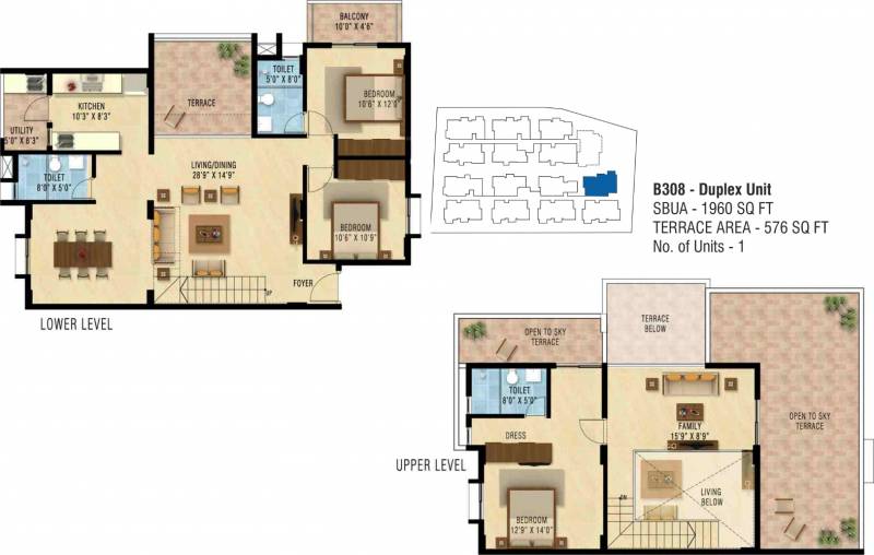 Nakshatra Celestia (3BHK+3T (1,960 sq ft) 1960 sq ft)