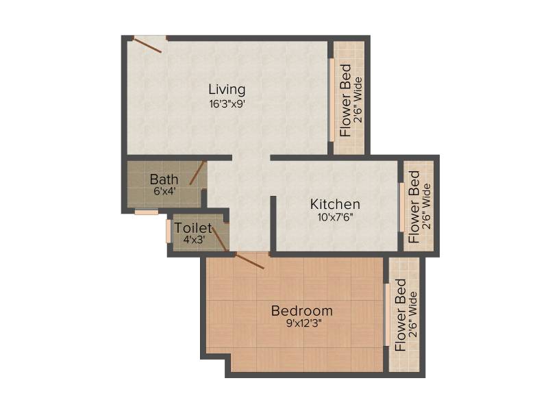 Gopal Krishna Heights (1BHK+1T (670 sq ft) 670 sq ft)