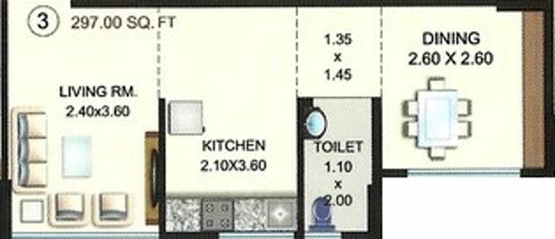 Shraddha Infinity (1BHK+1T (297 sq ft) 297 sq ft)