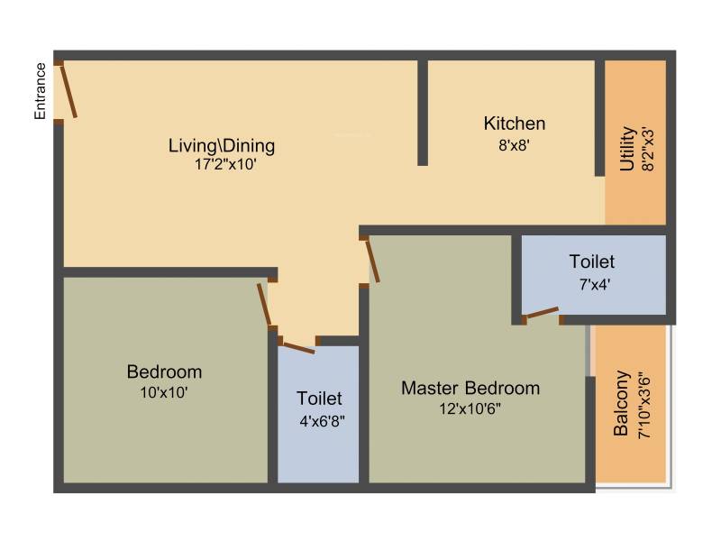 Vaastu Serenity (2BHK+2T (830 sq ft) 830 sq ft)