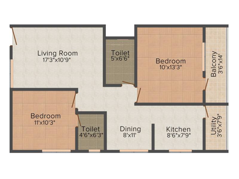 Udbhav Brundavan (2BHK+2T (1,025 sq ft) 1025 sq ft)