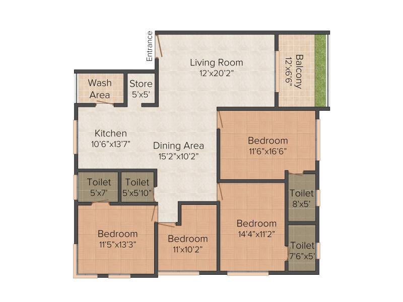 Arth Shashwat (4BHK+4T (2,520 sq ft) 2520 sq ft)