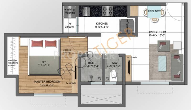 Falco Falco World (1BHK+1T (600 sq ft) 600 sq ft)