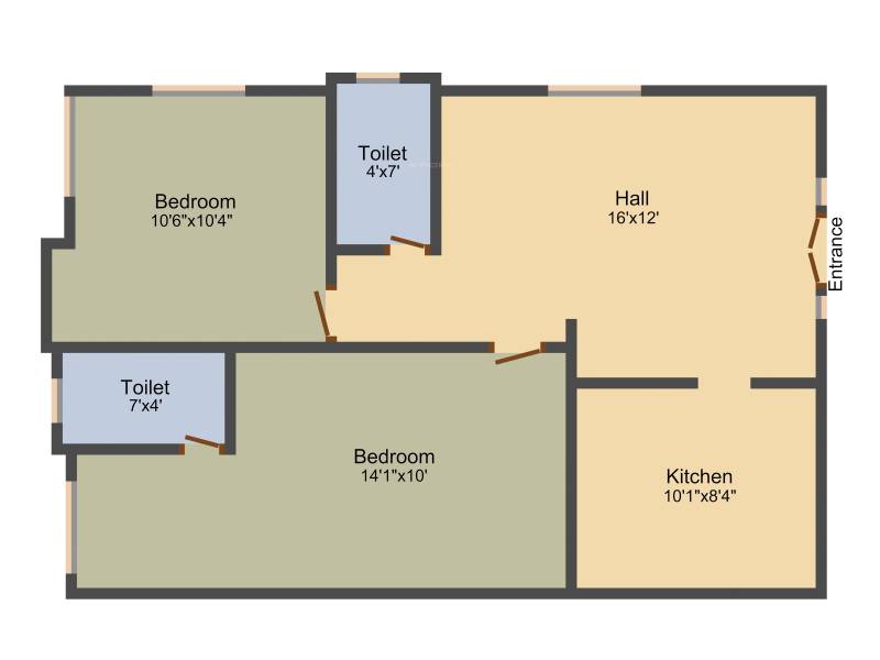 Siddarth Sai Suprabath (2BHK+2T (945 sq ft) 945 sq ft)
