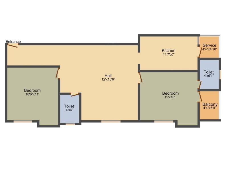 Siddarth Sai Suprabath (2BHK+2T (955 sq ft) 955 sq ft)