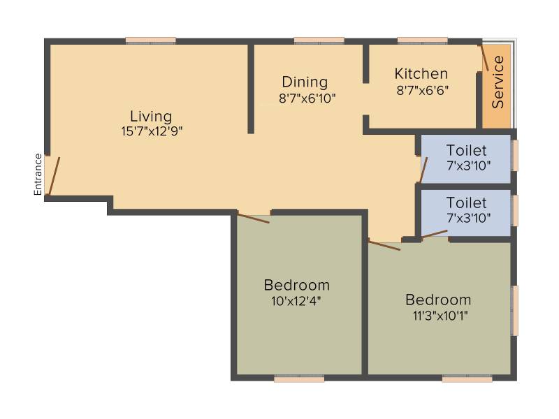 GK Sri Sai Vishnu (2BHK+2T (1,021 sq ft) 1021 sq ft)