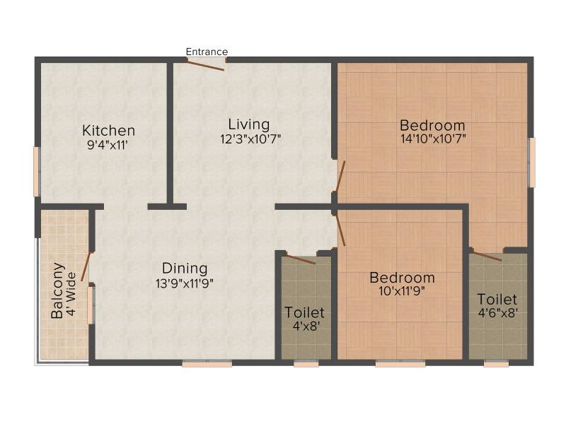 Sree Maruthi Developers And Constructions Arcade (2BHK+2T (1,150 sq ft) 1150 sq ft)