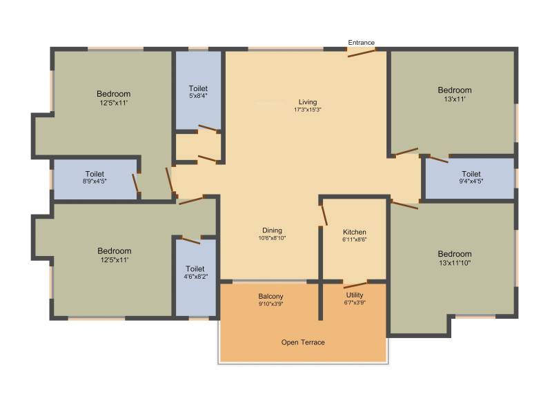 Tilakratan Elysium (4BHK+3T (1,980 sq ft) 1980 sq ft)