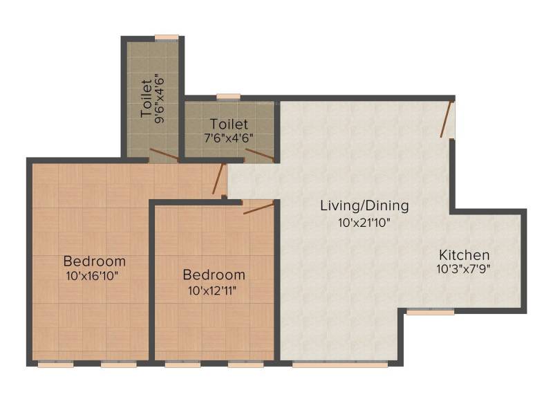 Milan Radhe Krishana CHS (2BHK+2T (775 sq ft) 775 sq ft)