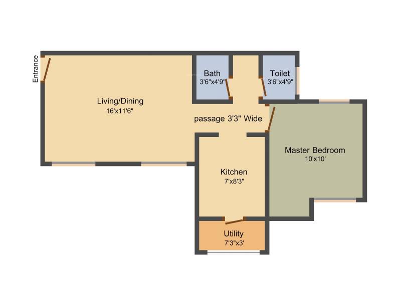 Lodha Codename Finale (1BHK+1T (702 sq ft) 702 sq ft)