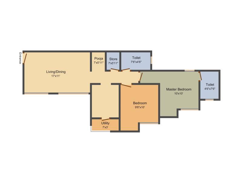 Lodha Codename Finale (2BHK+2T (1,008 sq ft) + Pooja Room 1008 sq ft)