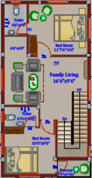 Chennai Daffodils (4BHK+4T (1,522 sq ft) 1522 sq ft)