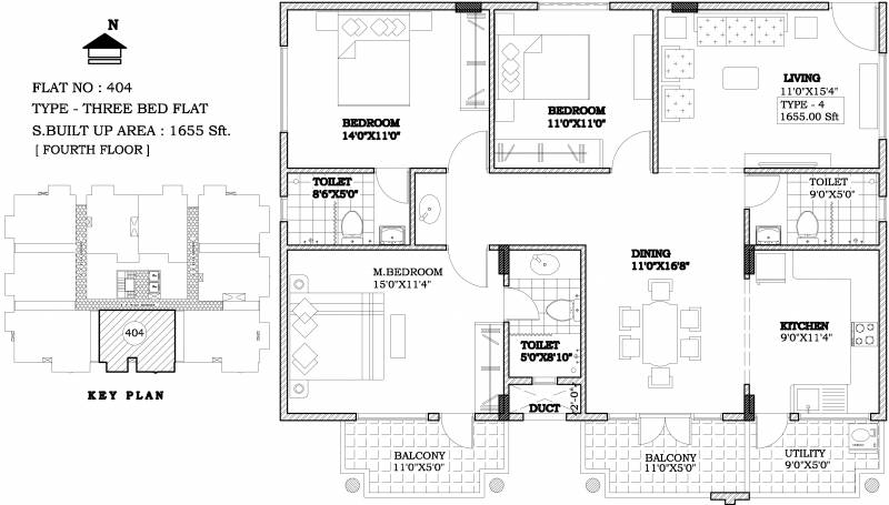 Sohum Isiri (3BHK+3T (1,655 sq ft) 1655 sq ft)