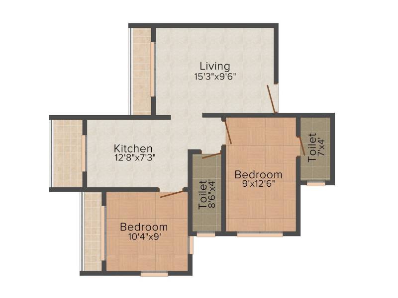Shiv Developer Mumbai Shiv Residency (2BHK+2T (875 sq ft) 875 sq ft)