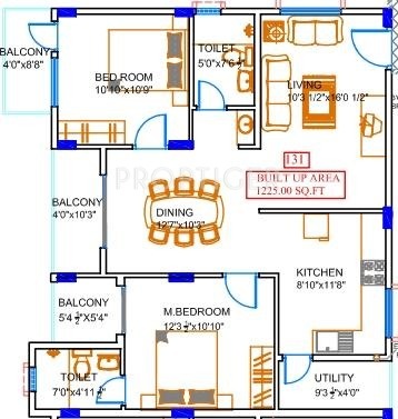 VijayaSri Elixir (2BHK+2T (1,225 sq ft) 1225 sq ft)