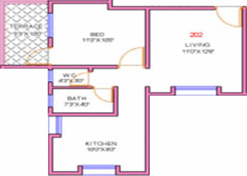 KNK Developers Akshara (1BHK+1T (600 sq ft) 600 sq ft)