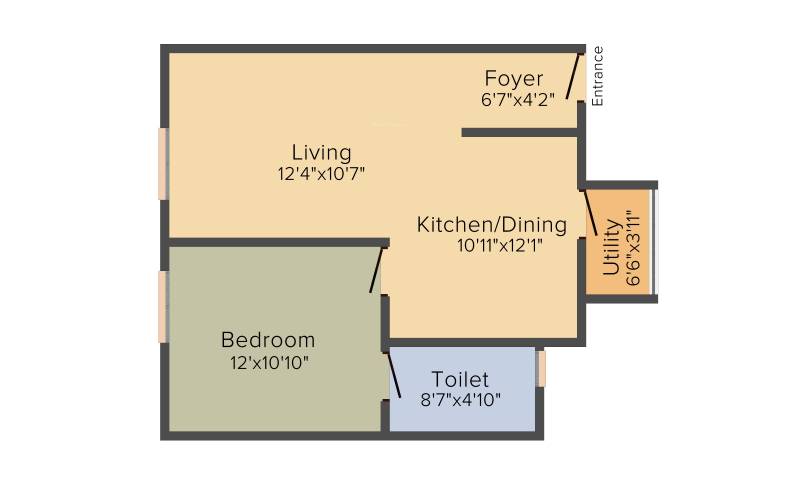 Alpine Vistula (1BHK+1T (682 sq ft) 682 sq ft)
