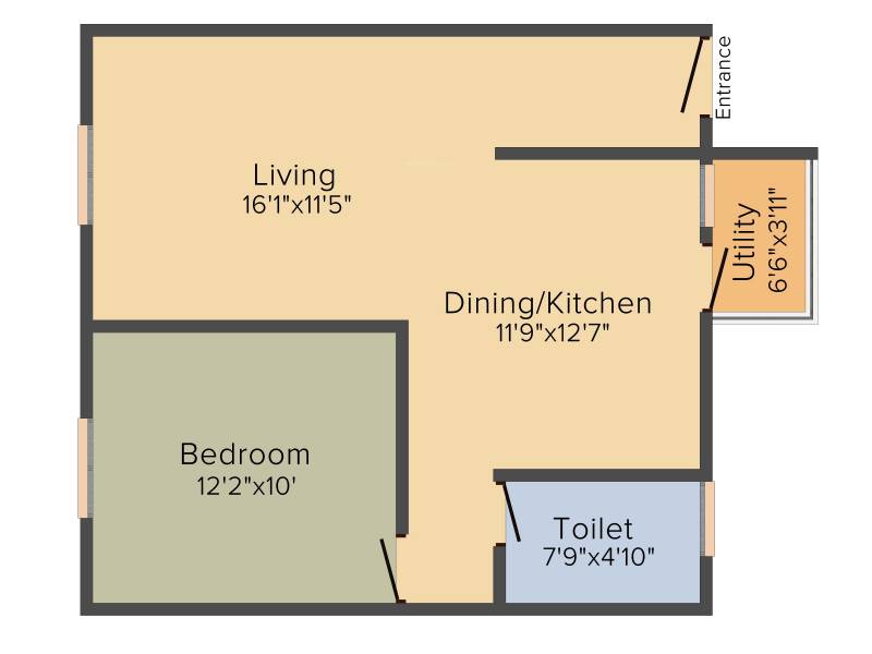 Alpine Vistula (1BHK+1T (747 sq ft) 747 sq ft)