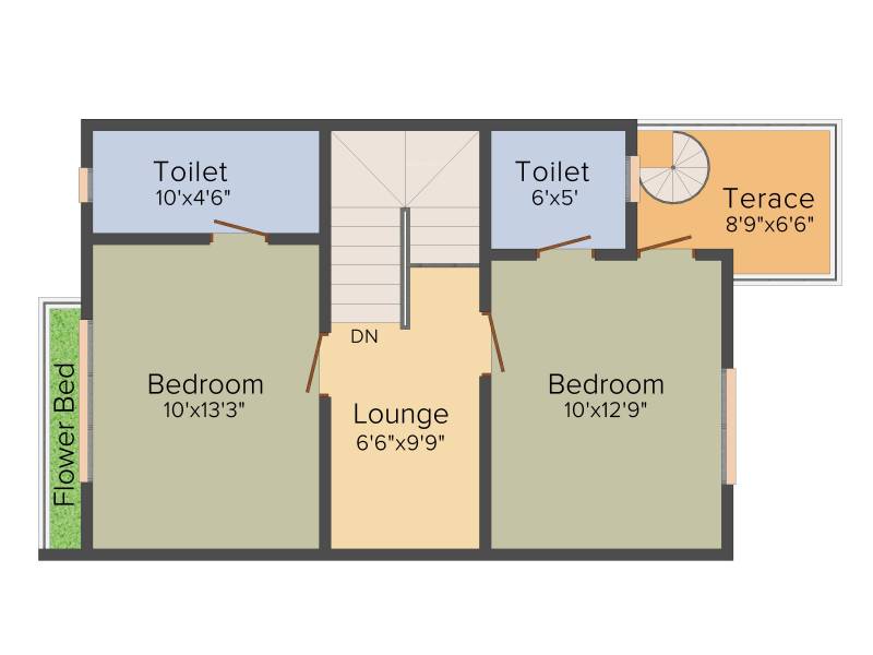Shree Radha Jaldhara 319 (3BHK+3T (1,458 sq ft) 1458 sq ft)