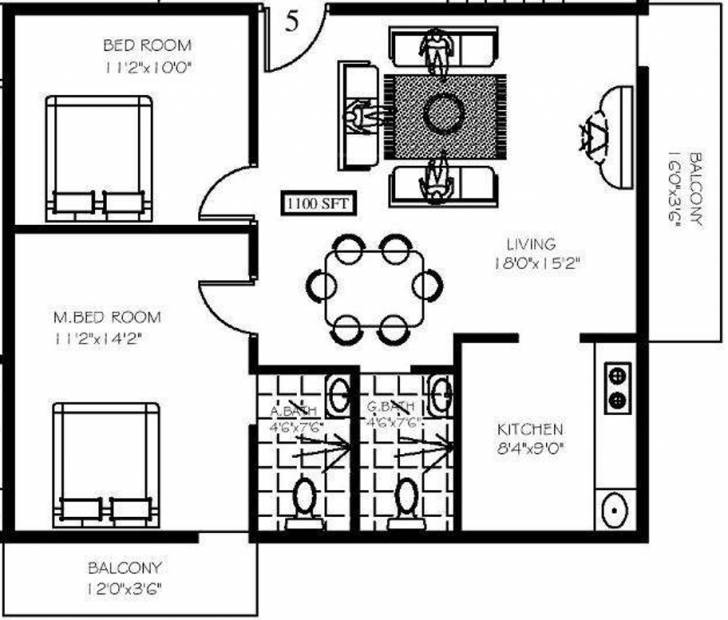 Highcity Srinidhi Enclave (2BHK+2T (1,100 sq ft) 1100 sq ft)