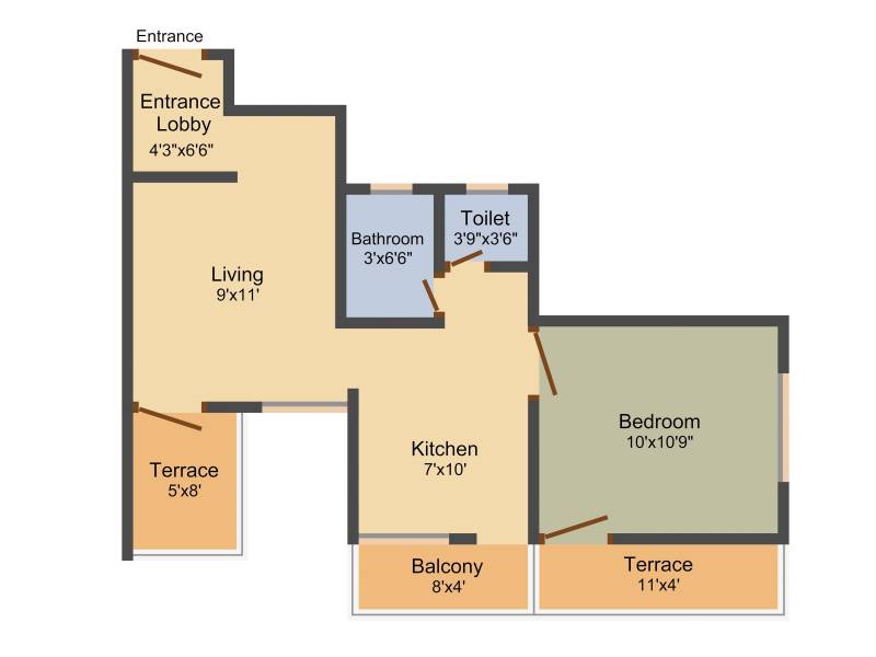Shankeshwar Palace (1BHK+1T (692 sq ft) 692 sq ft)