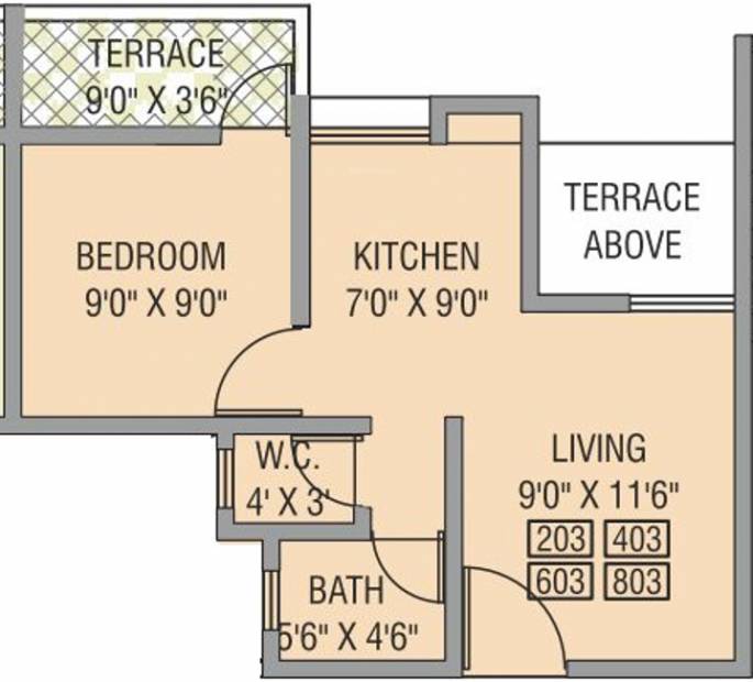 Maple Aapla Ghar Talegaon Dhamdhere (1BHK+1T (436 sq ft) 436 sq ft)