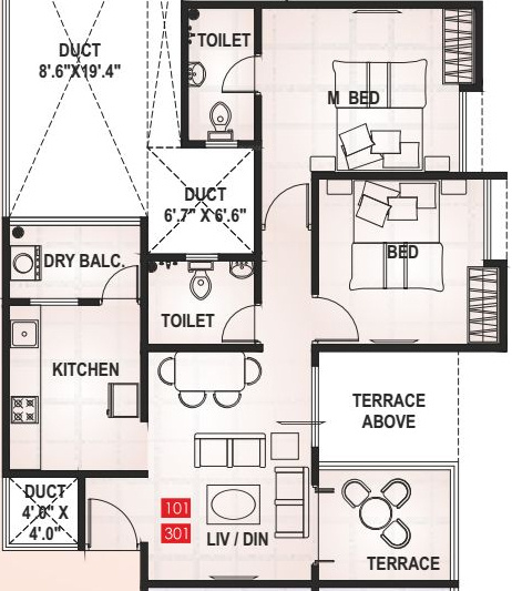 Maple Aapla Ghar Kirkatwadi (2BHK+2T (880 sq ft) 880 sq ft)