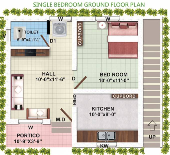 Ragam J J Garden (1BHK+1T (490 sq ft) 490 sq ft)