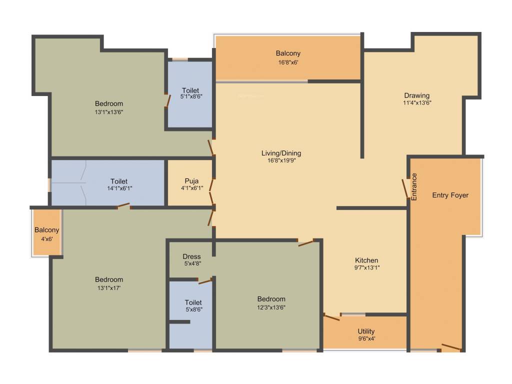 Ayyanna Platina (3BHK+3T (2,500 sq ft) + Pooja Room 2500 sq ft) Ayyanna Platina (3BHK+3T (2,500 sq ft) + Pooja Room 2500 sq ft)
