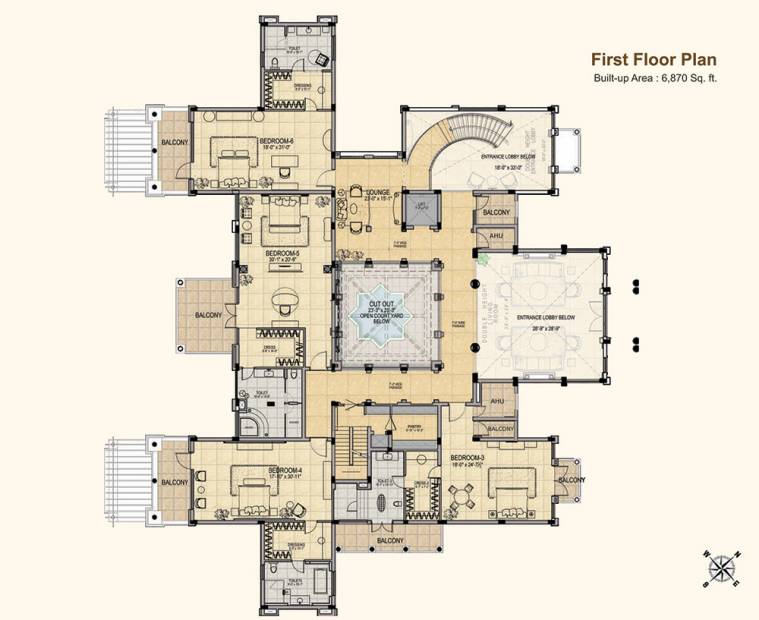 Gaursons Mulberry Mansions (6BHK+7T (4,500 sq ft) + Study Room 4500 sq ft)