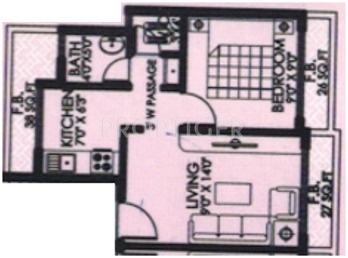 Krishna Square (1BHK+1T (618 sq ft) 618 sq ft)