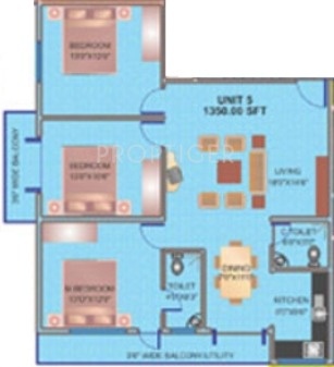 Amit SR Residency (3BHK+2T (1,350 sq ft) 1350 sq ft)
