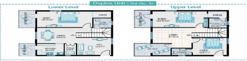 Delta Forest Edge (3BHK+3T (2,229 sq ft) 2229 sq ft)