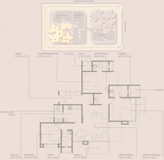 Siddhashila Eira (3BHK+3T (1,515 sq ft) 1515 sq ft)