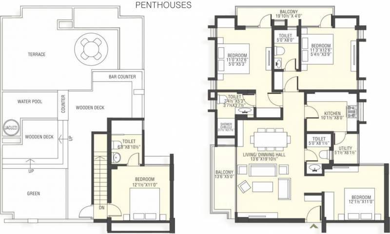 Life SRV (4BHK+4T (2,627 sq ft) 2627 sq ft)
