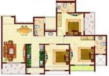 MP Balaji Aangan (3BHK+3T (1,512 sq ft) 1512 sq ft)