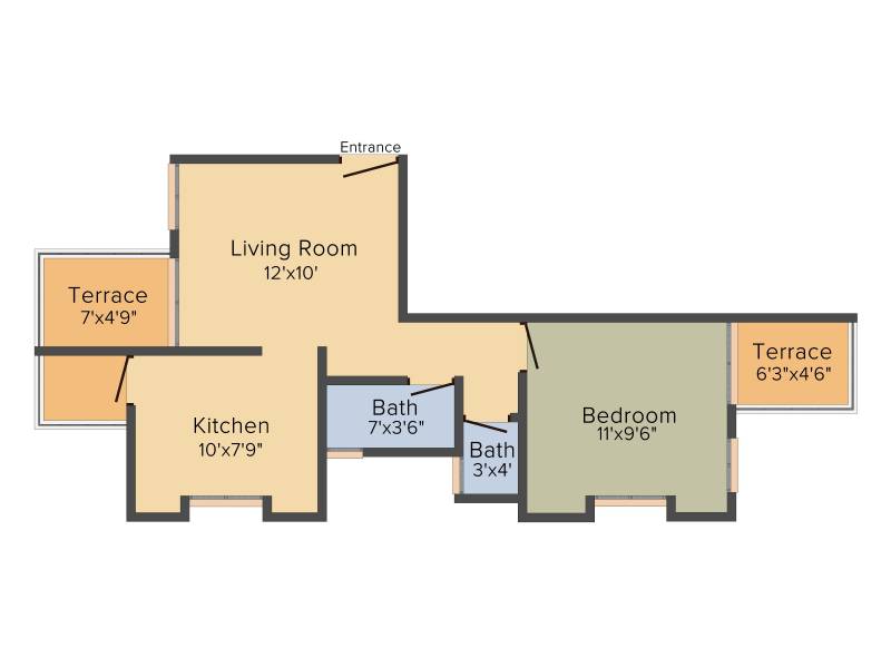 Shivpriya Neel Lochan (1BHK+1T (615 sq ft) 615 sq ft)
