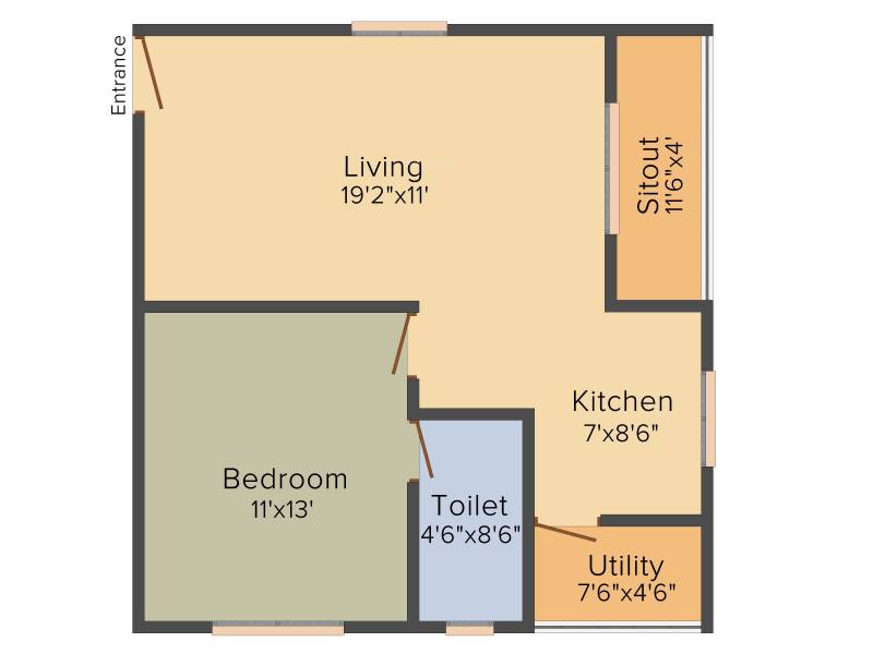 Keystone Sai Prithvi Elite (1BHK+1T (780 sq ft) 780 sq ft)