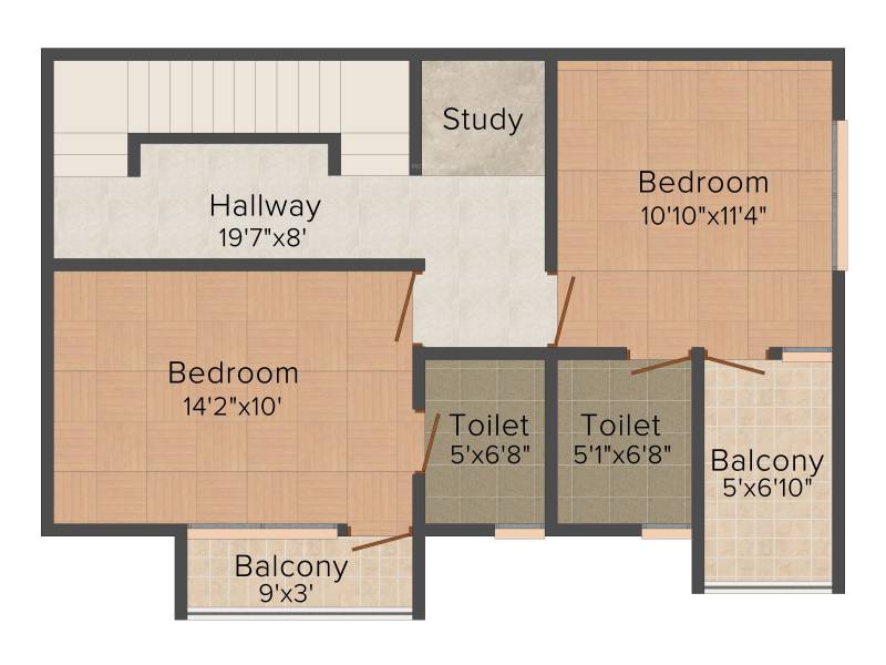 Maaruthi Elysium (3BHK+3T (1,683 sq ft) 1683 sq ft)