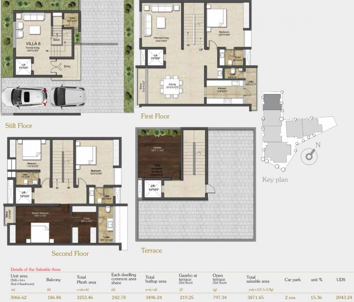 Kay Arr And Co Dhanraj Kay Arr Napa Valley (4BHK+6T (3,872 sq ft) 3872 sq ft)