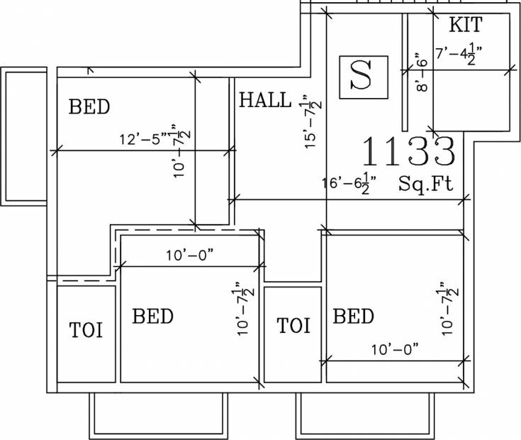 Himang Jayanthashree (3BHK+2T (1,133 sq ft) 1133 sq ft)
