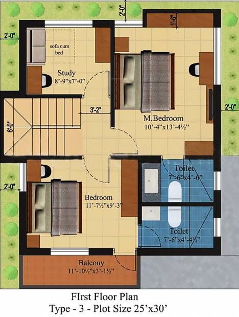 Jansen Shrinidhi (2BHK+3T (1,219 sq ft) + Study Room 1219 sq ft)