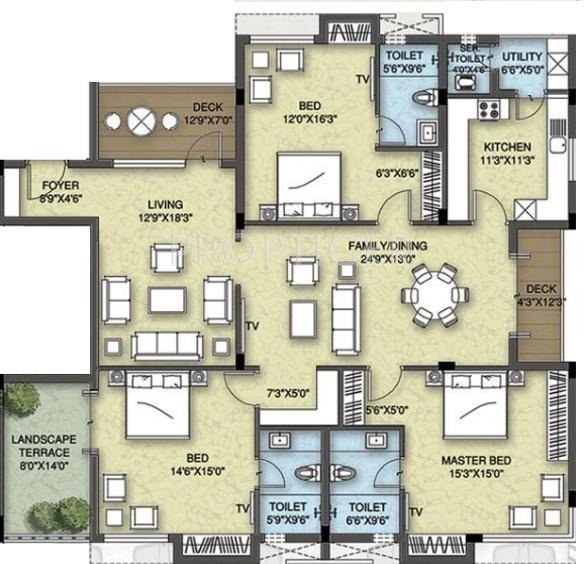 Styleone The Grand (3BHK+4T (3,136 sq ft) 3136 sq ft)