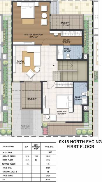 Inner Urban Serenity (3BHK+3T (2,191 sq ft) + Pooja Room 2191 sq ft)